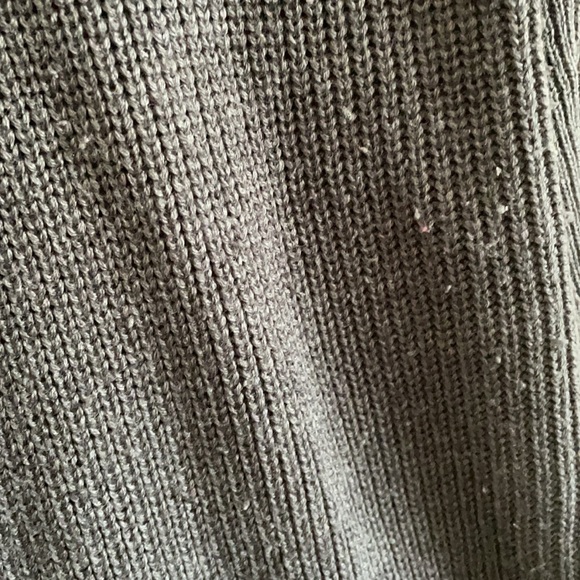 Ann Taylor Sweater w/Leather Pockets - Picture 2 of 3
